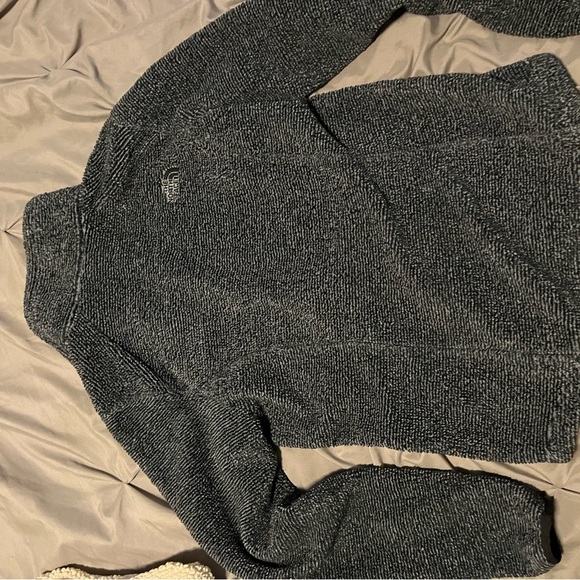 North Face Full Zip Sherpa Gray/Black - Picture 5 of 7